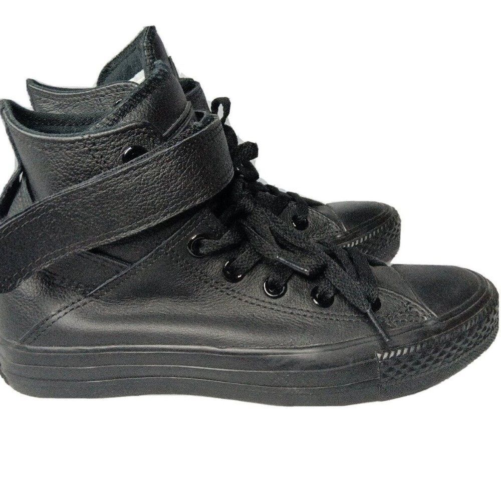 Converse Chuck Taylor Brea Hi Shoes Women's Size 6 Sneakers Black Leather - Picture 4 of 8